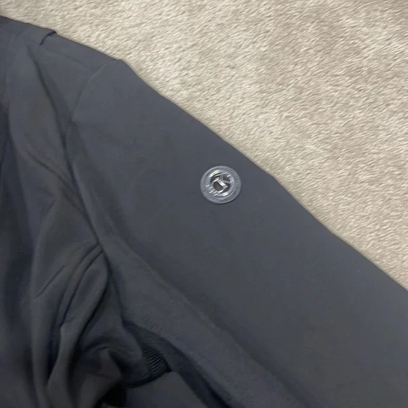 Black Long Trench Water Resistant Jacket - Picture 4 of 6